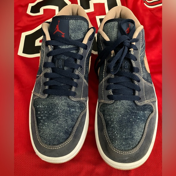 Nike Air Jordan 1 Low SE Denim Sneakers 🔥🔥Jordans Shoes - Picture 2 of 13